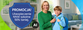 Promocja Ubezpieczenie NNW szkolne 50% taniej 